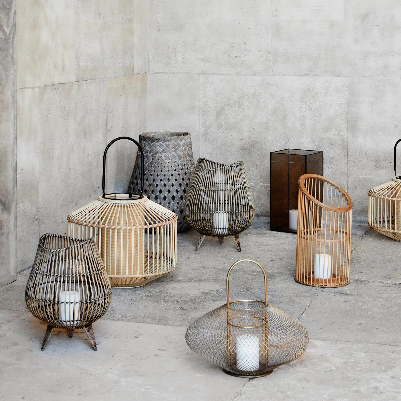 Broste Copenhagen Flax Laterne Bambus 2 Broste Copenhagen Flax Laterne Bambus – Bild 2