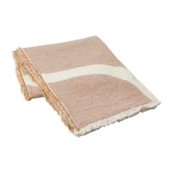 Broste Copenhagen Tide Wolldecke Baumwolle-Leinen 130 X 180cm